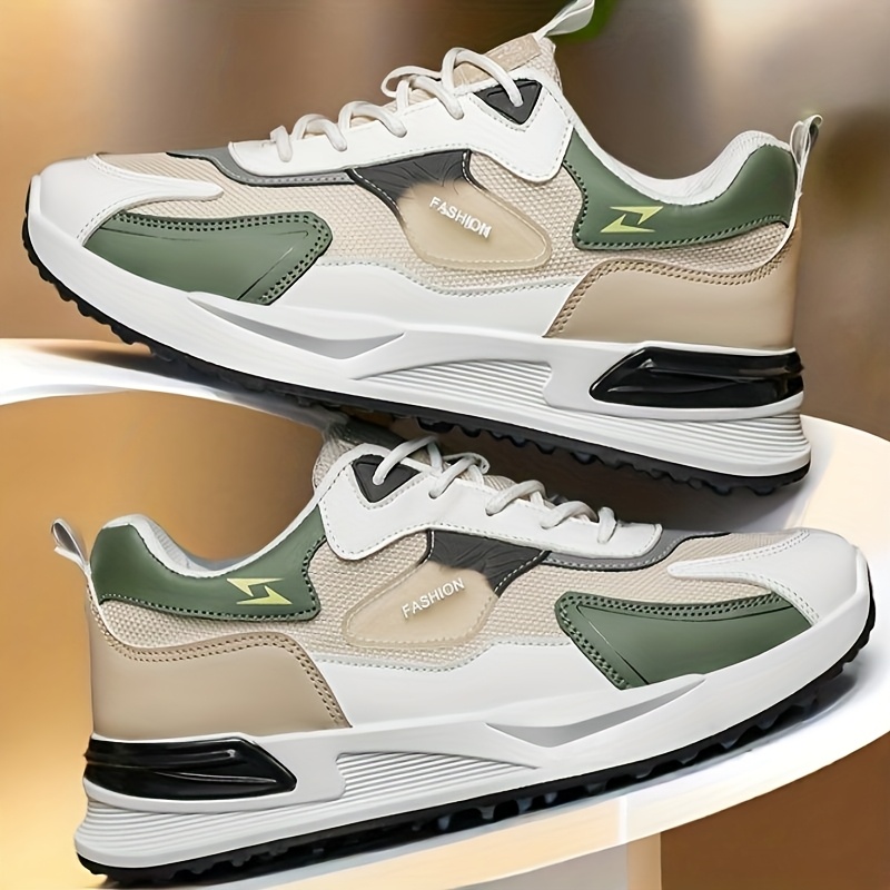 Men's Plus Size Canvas Sneakers - Trendy Casual Running Shoes with Air Cushion, Breathable Fabric Upper, Low-Top Design, and Durable PVC Sole for Casual Attire, Walking, and Skateboarding - Image 4