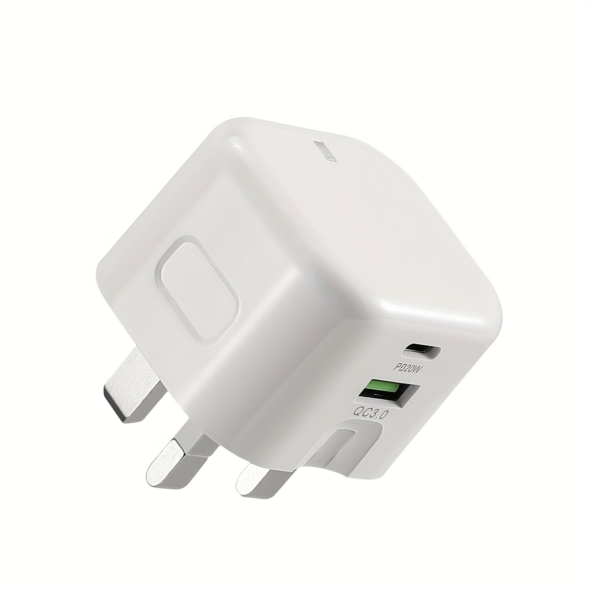 [Fast Charger] 30W Fast Charger, Dual Port USBC Wall Plug | Type C And USB Plug, Foldable Power Adapter, For IPhone 16/16 Pro/16 Pro Max/15 Plus/14/13/12/11, For Phones, Tablets And USB Type C Devices-Phone Charger