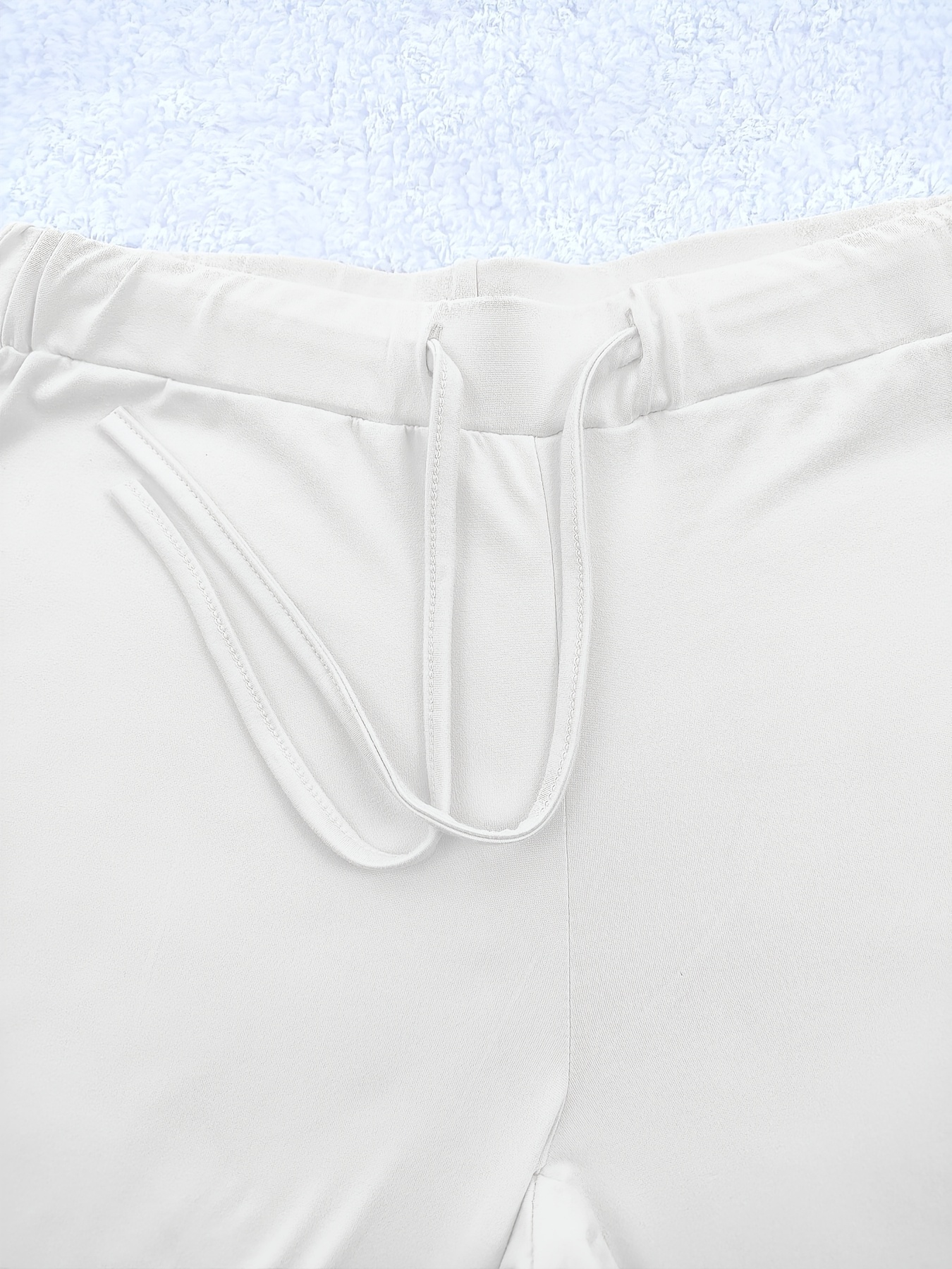 2026 Spring Women'S Symmetrical Striped Print | Comfortable Casual Regular Fit Straight-Leg Pants with Drawstring Waist