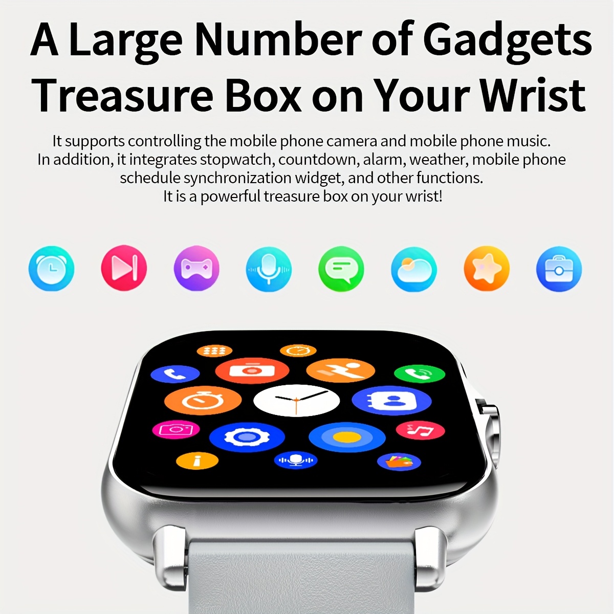 1.83-inch Smart Watch for Men and Women | Wireless Call Watch with APP Message Notification, Calculator, Alarm Clock, Over 100 Sports Modes, High Appearance Level, Alloy Body, Silicone Strap, TFT Screen - Perfect Christmas Gift for Family and Friend