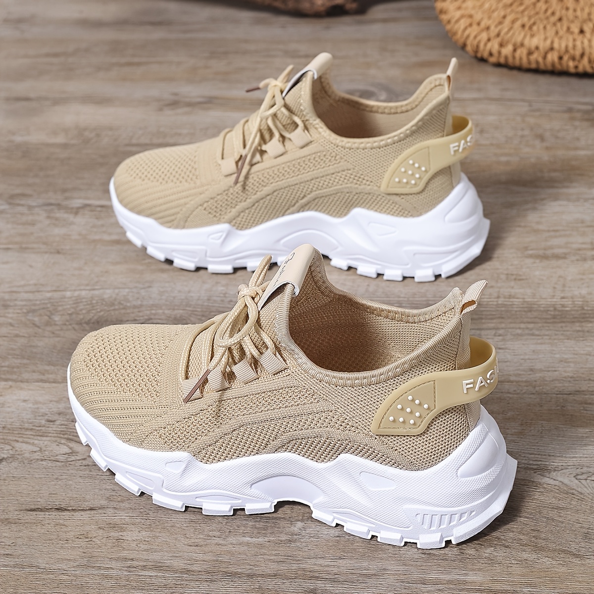 Women's Fashion Breathable Knit Sneakers, New Spring/Autumn Casual Lightweight Soft-Sole Walking Shoes, Comfortable Low-Top Running Shoes for Outdoor Use - Image 15