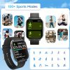 1.83-Inch Smart Watch - Wireless Calling, Music Play, Weather Forecast, Call Alerts, App Notifications, Versatile Watch Faces, Unisex Fitness Tracker - Perfect Gift for Labor Day, Back to School & Christmas - Stylish Sporty Design