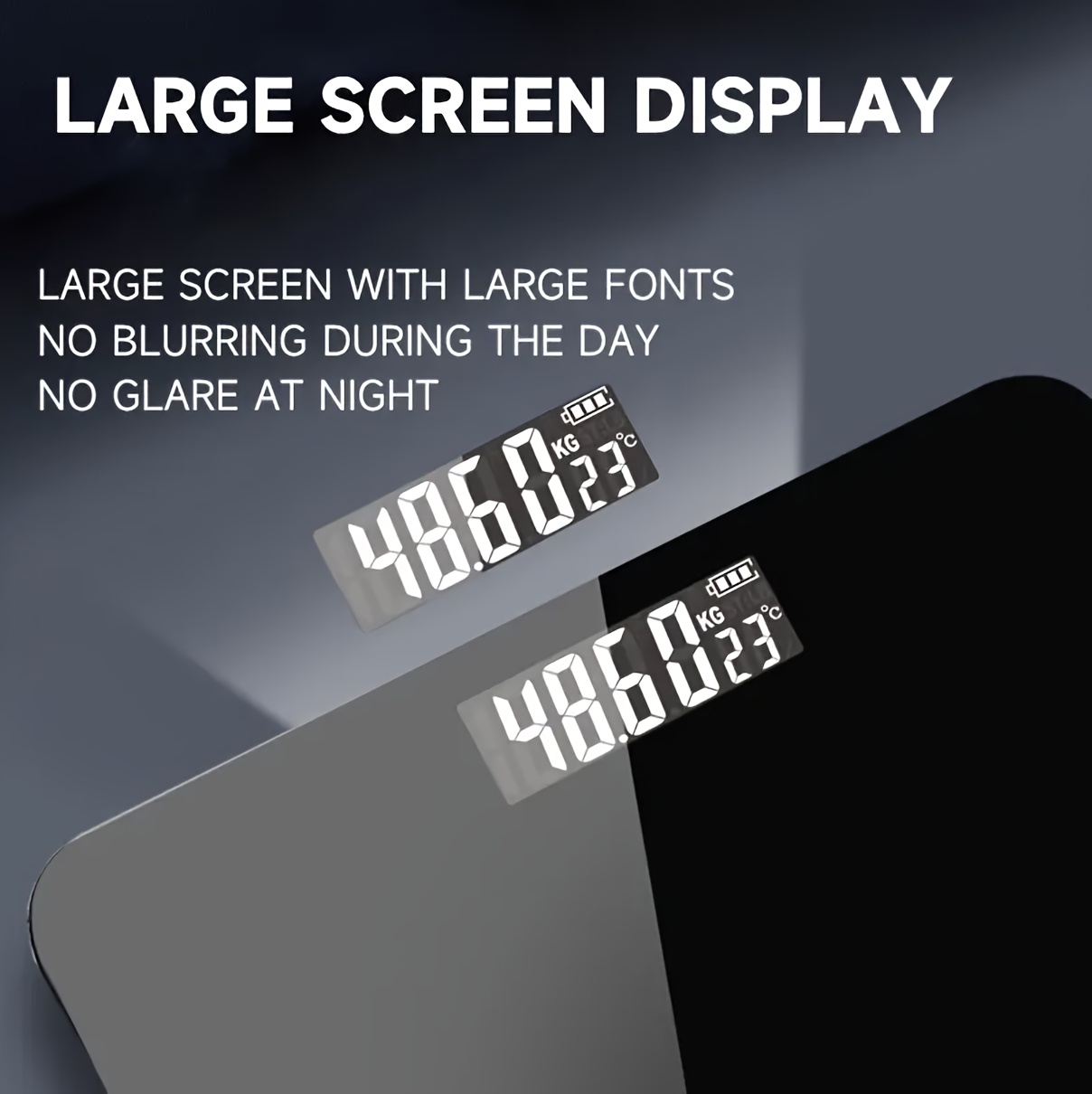 High-Precision Bathroom Scale, Electronic Scale with LED Display and Temperature Indicator (Switchable KG/LB), Extra-Wide Platform, Durable Glass Material, Ideal for Gyms, Dorms, Homes, and Women'S Favorite, Digital Scale For Weight, Digital Scale Gram, Digital Scale, Weight Measurement Scale, Weighing Scale For Body Weight, Human Weighing Scales, Body Scales, Scale Weight, Body Scale, Body Weight Scale, Weight Scale, Digital Weighing Scale, Weegschaal Mensen, Personenwaage, Body