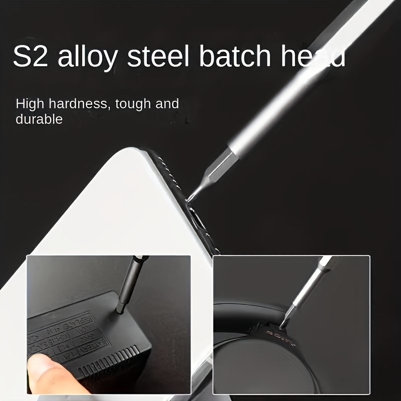 25-in-1 Mini Screwdriver Set with Flathead, Phillips, and Pozidriv Bits - Ideal for Electronics, Mobile Phones, Computers, Glasses, Watches, and Jewelry Repair - Durable Plastic, No Battery Needed, Precision Tool Kit|Compact Screwdriver Set|Durable Plastic Handle, Screwdriver Set