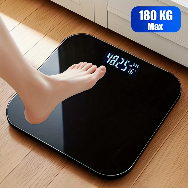 High-Precision Bathroom Scale, Electronic Scale with LED Display and Temperature Indicator (Switchable KG/LB), Extra-Wide Platform, Durable Glass Material, Ideal for Gyms, Dorms, Homes, and Women'S Favorite, Digital Scale For Weight, Digital Scale Gram, Digital Scale, Weight Measurement Scale, Weighing Scale For Body Weight, Human Weighing Scales, Body Scales, Scale Weight, Body Scale, Body Weight Scale, Weight Scale, Digital Weighing Scale, Weegschaal Mensen, Personenwaage, Body
