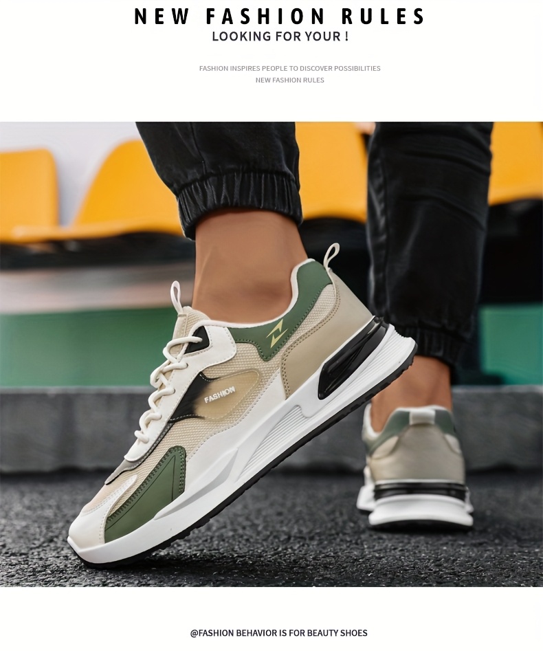 Men's Plus Size Canvas Sneakers - Trendy Casual Running Shoes with Air Cushion, Breathable Fabric Upper, Low-Top Design, and Durable PVC Sole for Casual Attire, Walking, and Skateboarding