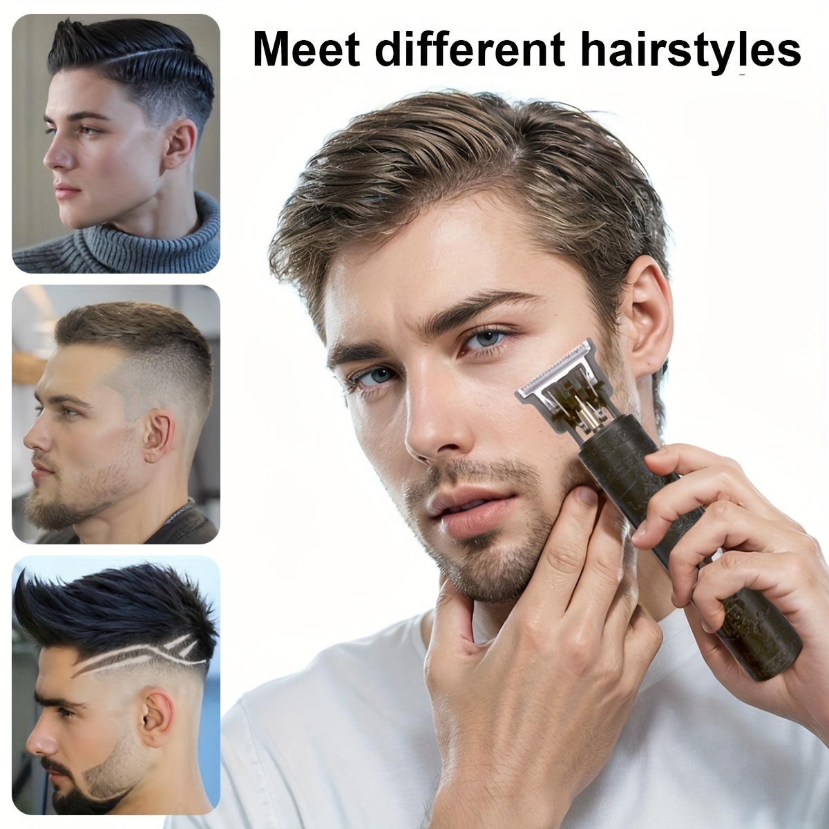 Tiehuzi Electric Shaver and Hair Clipper Combo for Men, Dual-Use Shaving and Haircutting Trimmer, Bald Head Tool