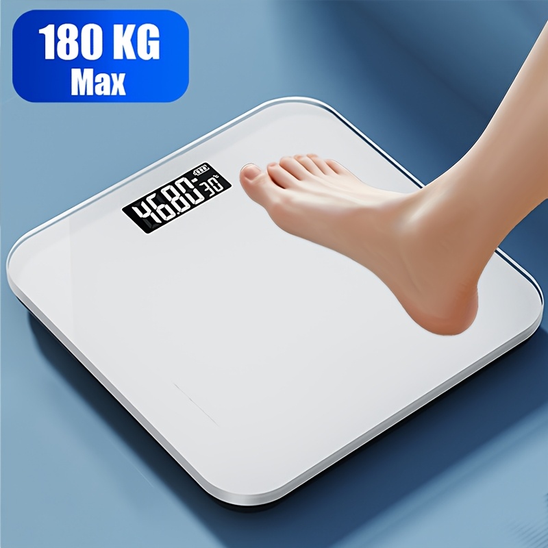 High-Precision Bathroom Scale, Electronic Scale with LED Display and Temperature Indicator (Switchable KG/LB), Extra-Wide Platform, Durable Glass Material, Ideal for Gyms, Dorms, Homes, and Women'S Favorite, Digital Scale For Weight, Digital Scale Gram, Digital Scale, Weight Measurement Scale, Weighing Scale For Body Weight, Human Weighing Scales, Body Scales, Scale Weight, Body Scale, Body Weight Scale, Weight Scale, Digital Weighing Scale, Weegschaal Mensen, Personenwaage, Body