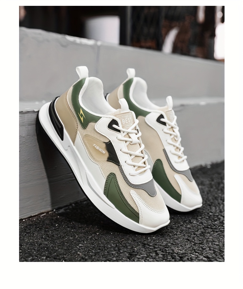 Men's Plus Size Canvas Sneakers - Trendy Casual Running Shoes with Air Cushion, Breathable Fabric Upper, Low-Top Design, and Durable PVC Sole for Casual Attire, Walking, and Skateboarding