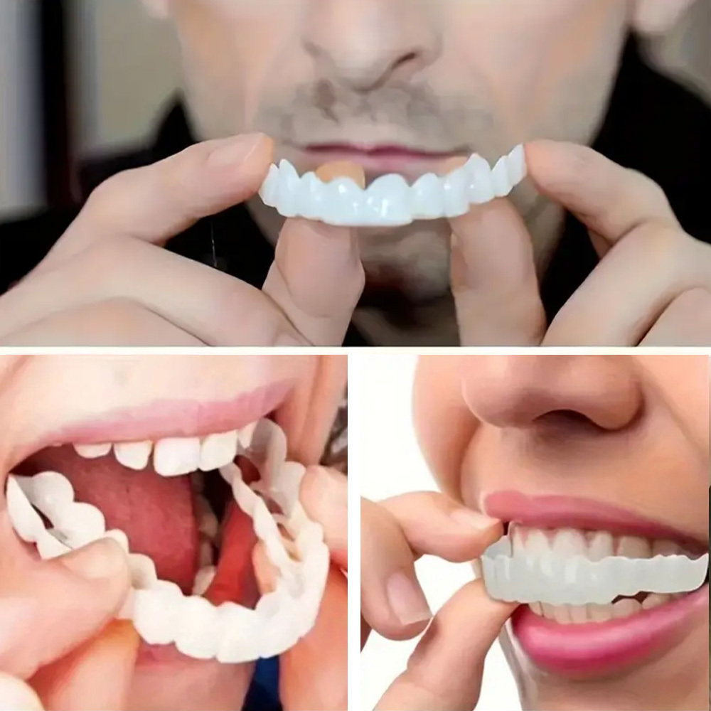 2pcs Flexible White Comfortable Mouth Guards with Upper and Lower Attachments, Unisex Easy-to-Wear Dental Protection Solution for Enhanced Confidence, Jaw Protection Device, Confidence Enhancer Accessory, Teeth Protection Gear, White Dental Appliance, Lightweight Dental Protection, Unisex Dental Solution