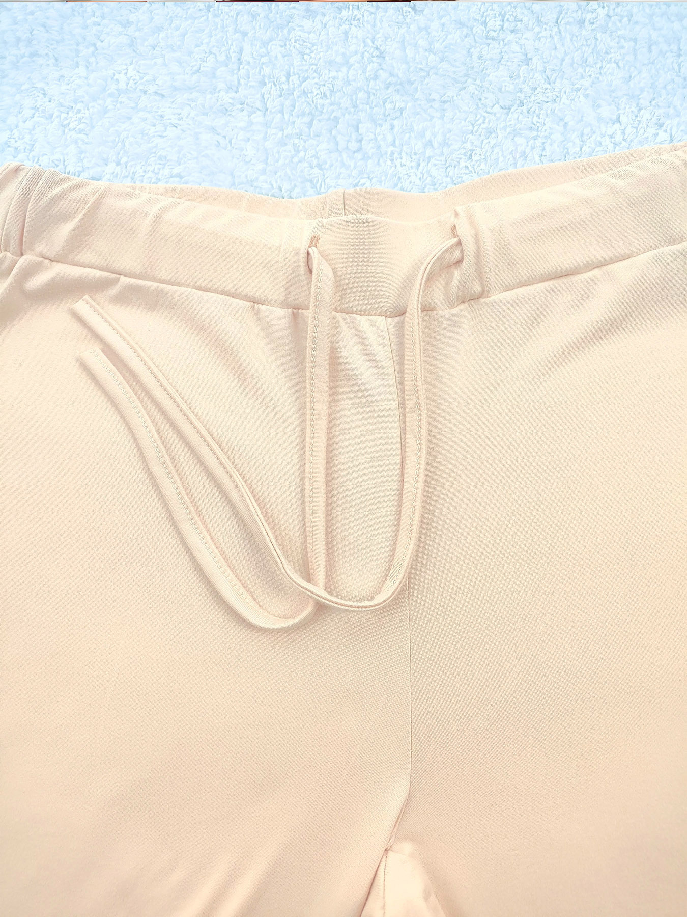 2026 Spring Women'S Symmetrical Striped Print | Comfortable Casual Regular Fit Straight-Leg Pants with Drawstring Waist