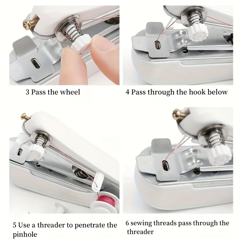 Portable Mini Sewing Machine - Handheld Manual Sewing Machine with 14 Freebies, No Power Needed, Compact Design for Home & Travel, Ideal for Small Tailors, Sewing Accessories, Sewing Machine Portable, Sewing Machine for Beginners, Sewing Machine, Portable Sewing Machine, Hand Sewing Machine By Singer, Mini Portable Sewing Machine, Sewing Machine With Good Quality