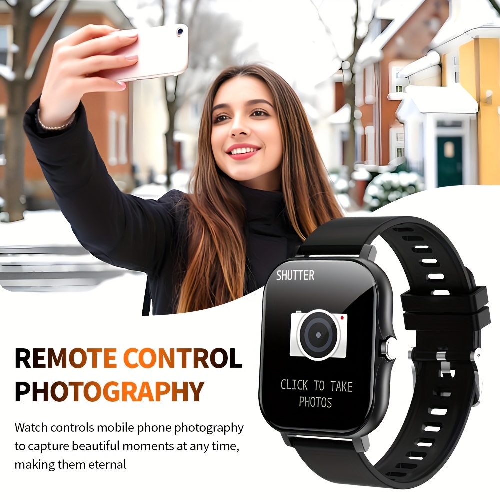 Newly Upgraded 1.83-Inch Large Screen Smartwatch, Call/Answer Calls, Remote Photo Capture, Step & Calorie Tracking with 100+ Sports Modes – The Perfect Gift for Halloween and Christmas to Enhance Your Loved Ones' Fitness Journey