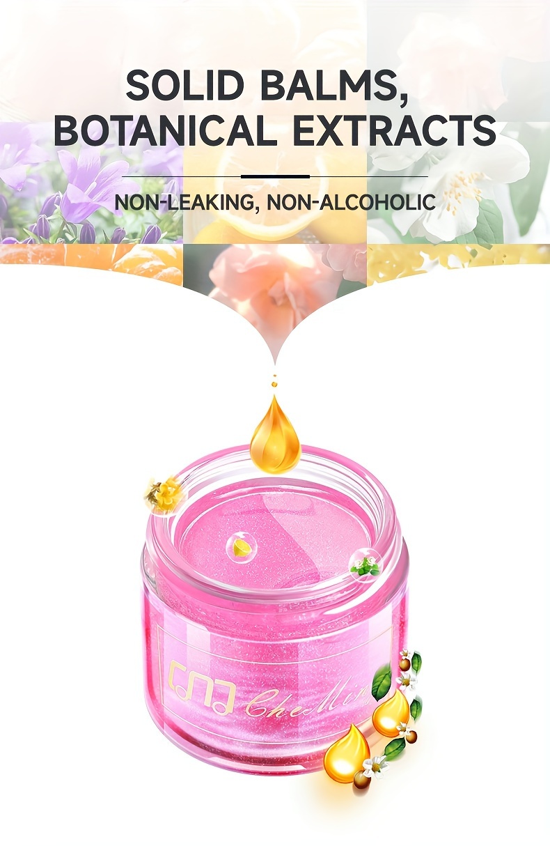 Air Freshener, Long-Lasting Fragrance, Solid Scent Balm for Men and Women, In- Odor Eliminator, Automotive Ornament