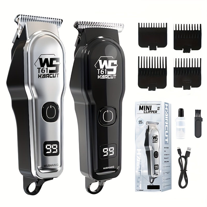 Electric Hair Clipper for Home Use, Electric Razor, Carving Trimmer, Bald Head Tool, Electric Shaver for Adults, Includes Four Combs, USB Rechargeable, Perfect Haircutting Tool