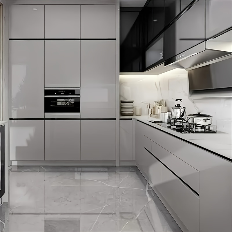 Self-Adhesive Marble Pattern Wallpaper, 0.12mm Thickness, Easy Renovation, Seamless Joining, Simple Installation, Ideal for Kitchen, Bathroom, and Toilet Wall Decoration