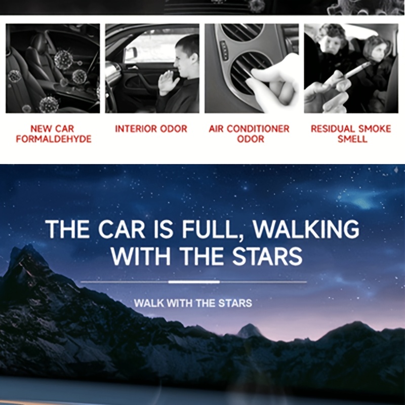 Air Freshener, Long-Lasting Fragrance, Solid Scent Balm for Men and Women, In- Odor Eliminator, Automotive Ornament