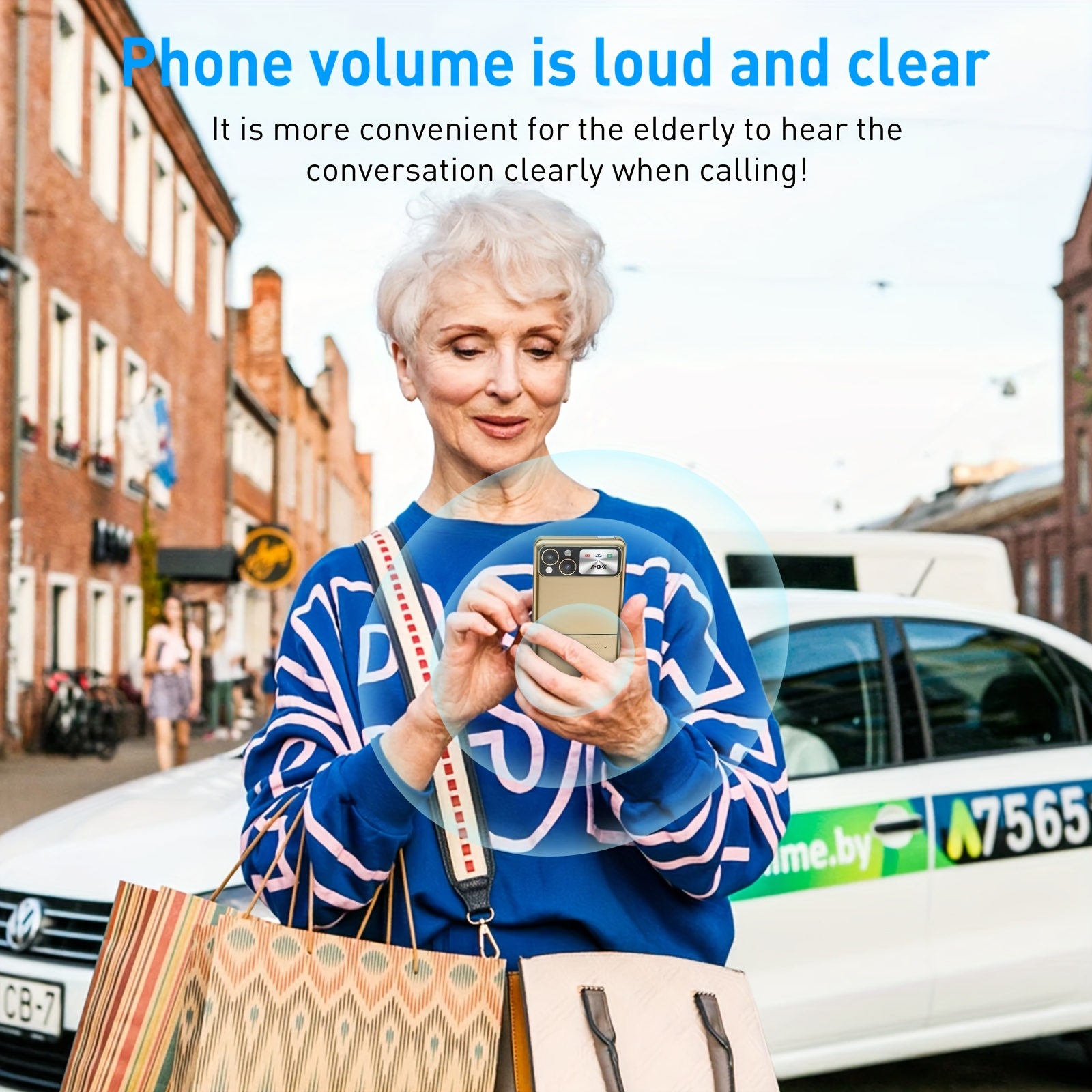 XGODY S200 Senior Mobile Phone Simple For Elderly, Basic Cell Phone With Large Buttons, Flip Phone, Unlocked Senior Mobile Phone With 2.4" Color Display | SOS Button | FM Radio |MicroSD Up To 128 GB Fat32 Torch |1300mAh Battery (Golden) With Case+Strap - Image 9