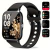 Unisex Smart Watch Compatible for Android/iPhone - Wireless Smartwatch with Touchscreen, Alloy Metal Case, 100+ Modes, Phone Calls, Compatible for iPhone & Android Systems - Ideal Smartwatch Gift for Men & Women