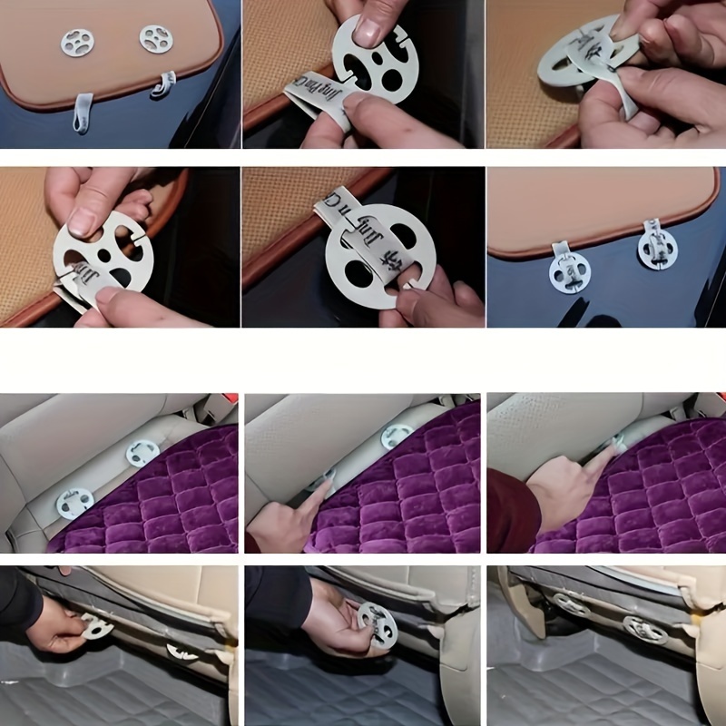 1pc Car Seat Cushion with Sponge Filling, Soft & Breathable, Non-Slip, Lightweight, All-Season Protection - Hand Washable, Beige Quilted Design, Snug Fit for Most Vehicles, Vehicle Interior Accessory | Quilted Cushion | Breathable Fabric, Christmas