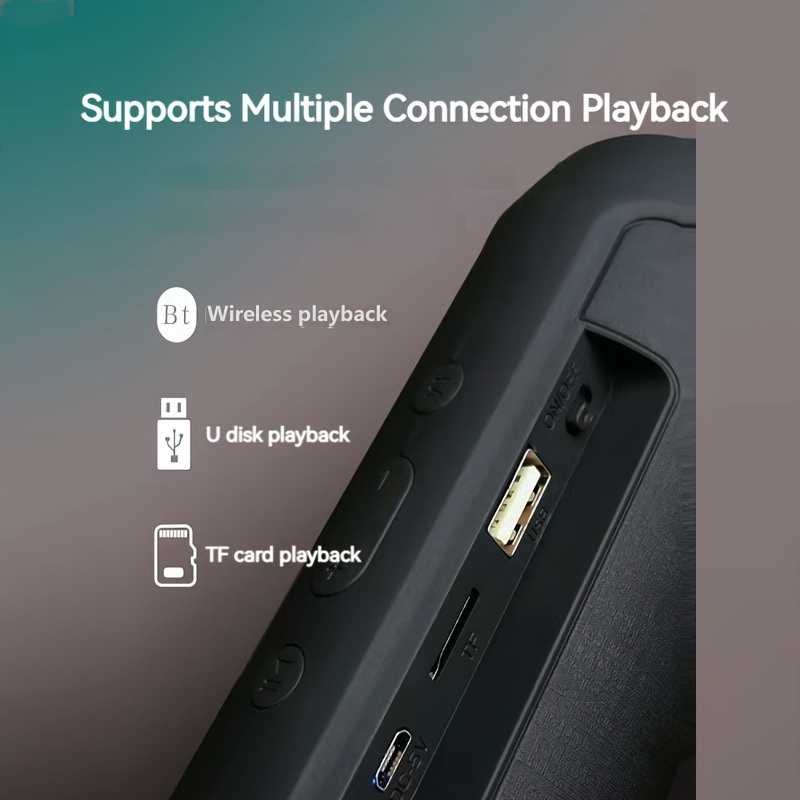 Portable Wireless Speaker with Long Battery Life, Stereo Sound, USB-C Charging, Compact Design for Tablets, Phones, Computers, Android Devices - Ideal Gift for Thanksgiving, Halloween, Christmas