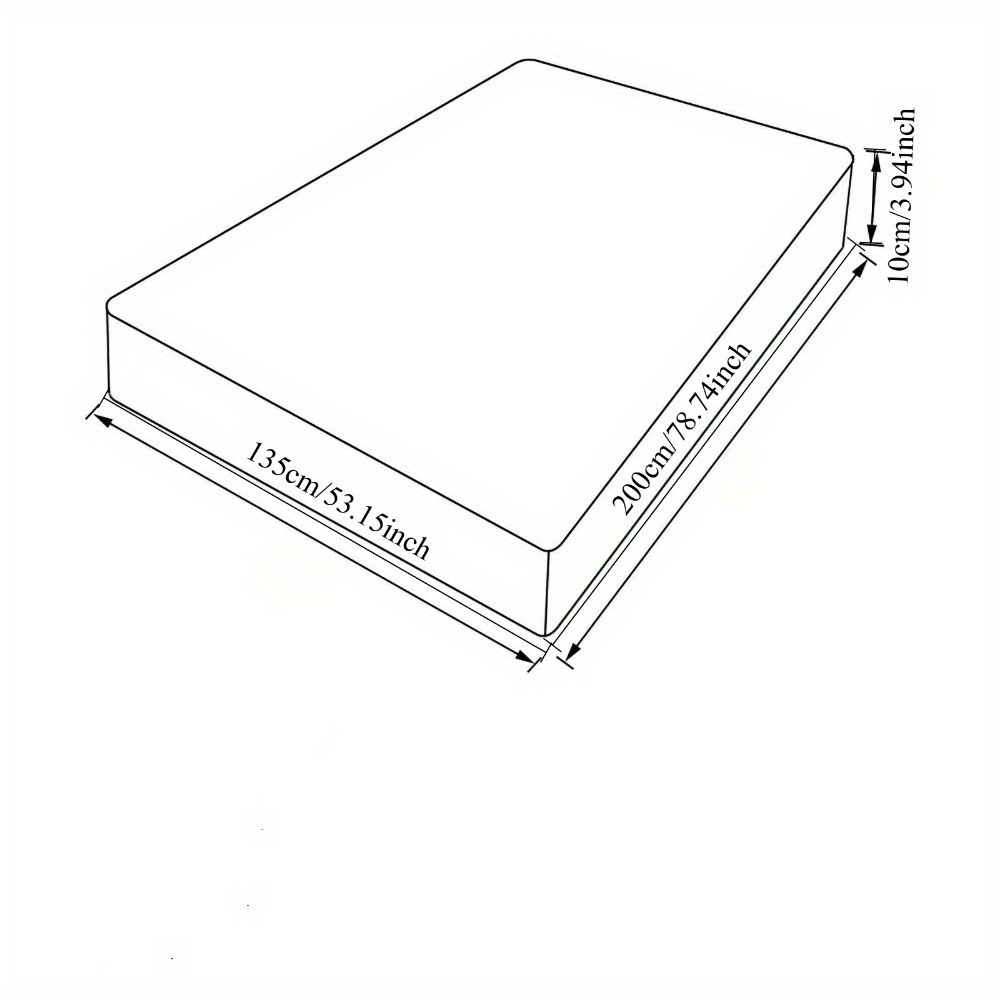 1Pc Hotel Quality Mattress Topper 10cm/ 4-Inch Deep Thick Plush Mattress Pad, Soft Bed Topper With Elastic Straps For Secure Fit, Single Double King Super All Sizes, White, Christmas Gift And Black Friday Items - Image 4