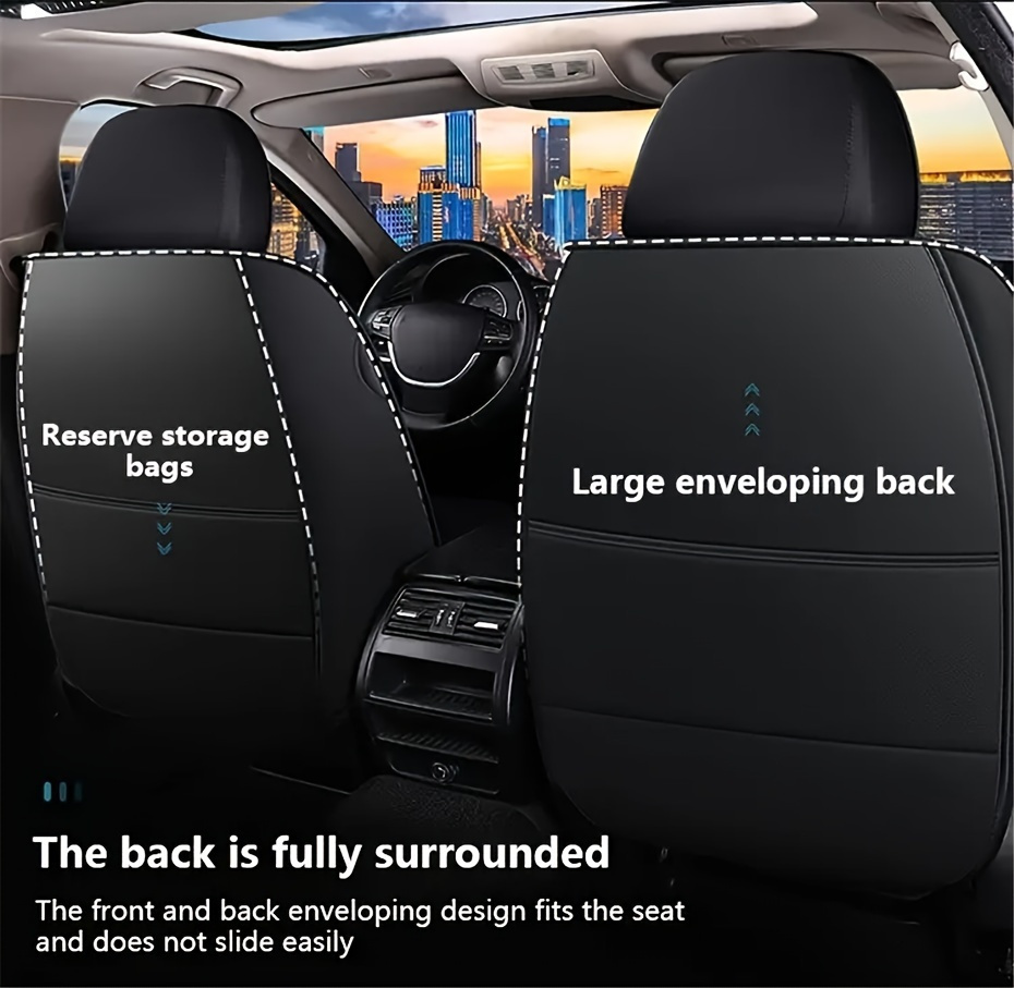 Car Seat Covers - Universal Fit, Easy Installation, Unpadded, Suitable for Various Vehicle Models, Front Seats, 1pc