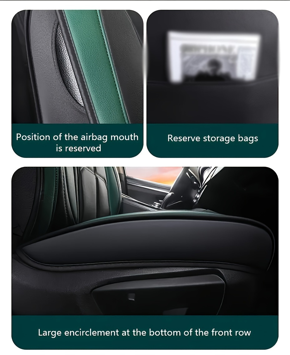 Car Seat Covers - Universal Fit, Easy Installation, Unpadded, Suitable for Various Vehicle Models, Front Seats, 1pc