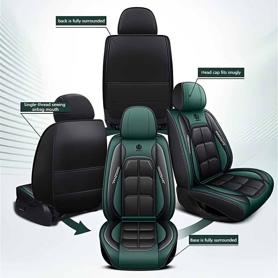 Car Seat Covers - Universal Fit, Easy Installation, Unpadded, Suitable for Various Vehicle Models, Front Seats, 1pc