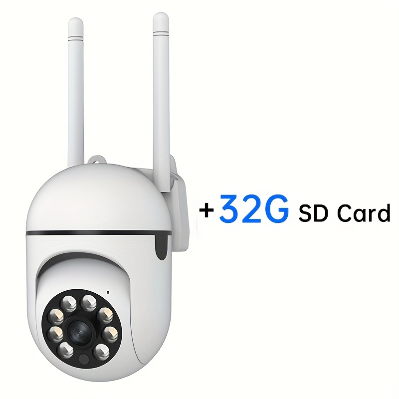 1pc Full-Color Night Vision Wireless WiFi Camera | 1080P Full HD, Dual-Use Indoor/Outdoor, 2-Way Audio, PTZ Technology, Smart Home Security, Motion Tracking, Suitable for Elderly and Pet Monitoring, Wall Hanging, Non - Image 5